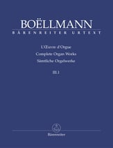 Complete Organ Works Vol 3 No. 1 Organ sheet music cover